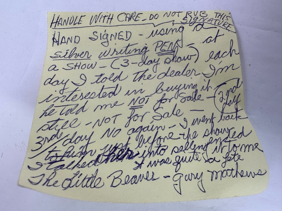 Signed Jerry Mathers (Beaver Cleaver) Of Leave It To Beaver TV Sitcom Red Suitcase Figurine By Gartlan USA 3.75W X 1.75D X 3.5H [Photo 10]