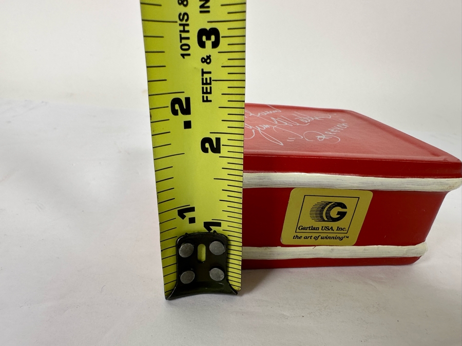 Signed Jerry Mathers (Beaver Cleaver) Of Leave It To Beaver TV Sitcom Red Suitcase Figurine By Gartlan USA 3.75W X 1.75D X 3.5H [Photo 12]