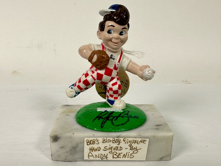Signed Andy Benis Bob's Big Boy Figurine 3H [Photo 4]