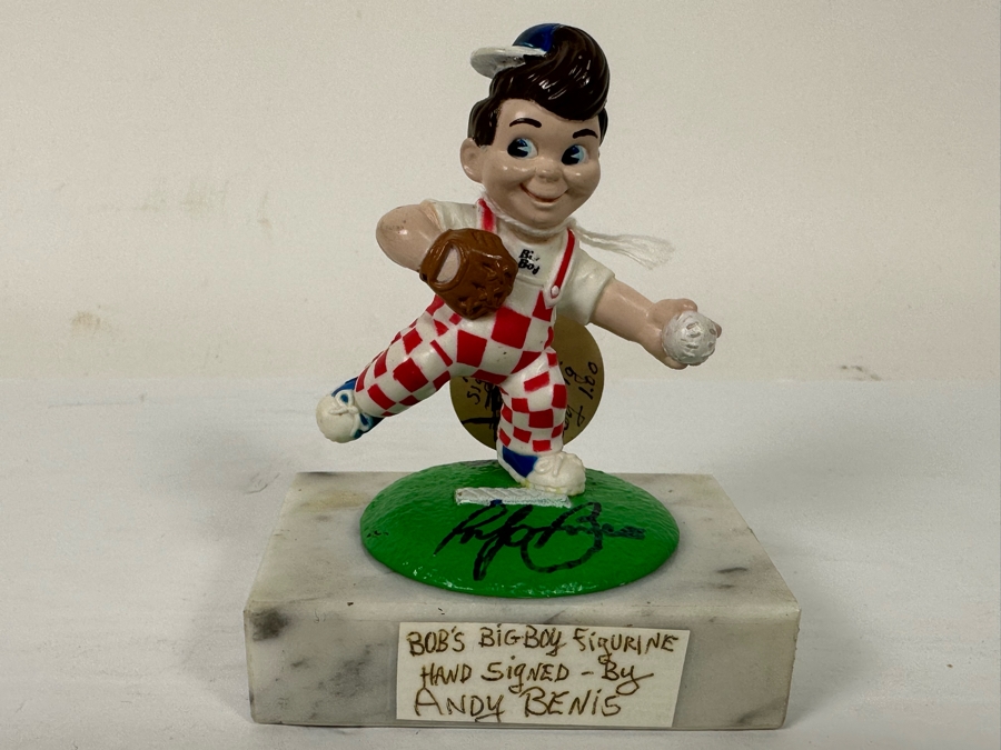 Signed Andy Benis Bob's Big Boy Figurine 3H [Photo 3]