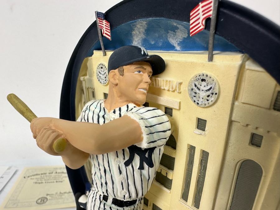 Limited Edition Mickey Mantle: All-American Legend Triple Crown King 3D Plate Numbered 431 Of 3,000 By The Bradford Exchange 1997 7H [Photo 9]