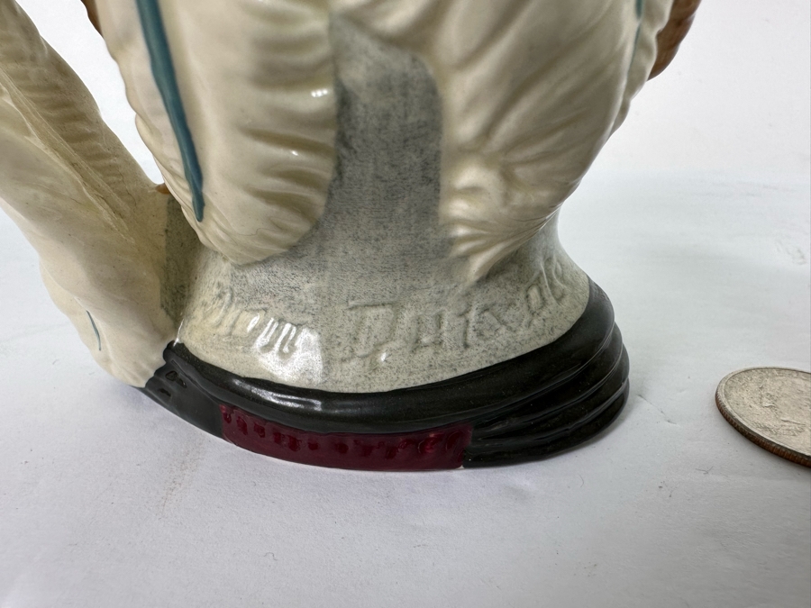 Pair Of Signed Royal Doulton Don Quixote Character Jugs: Small Jug D6460 / Mini Jug D6511 Both Signed By Michael Doulton [Photo 9]