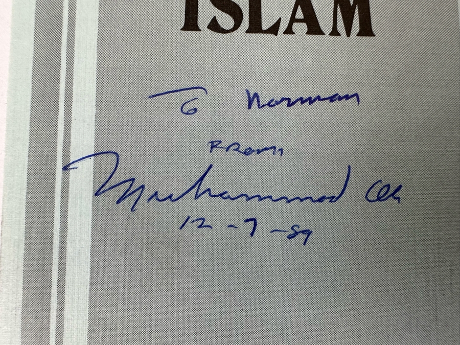 Autographed Muhammad Ali Introducing ISLAM Brochure Signed 'To Norman (Client) From Muhammad Ali 12-7-89' Personally Signed By Muhammad Ali To Norman Appel On Las Vegas Trip [Photo 7]