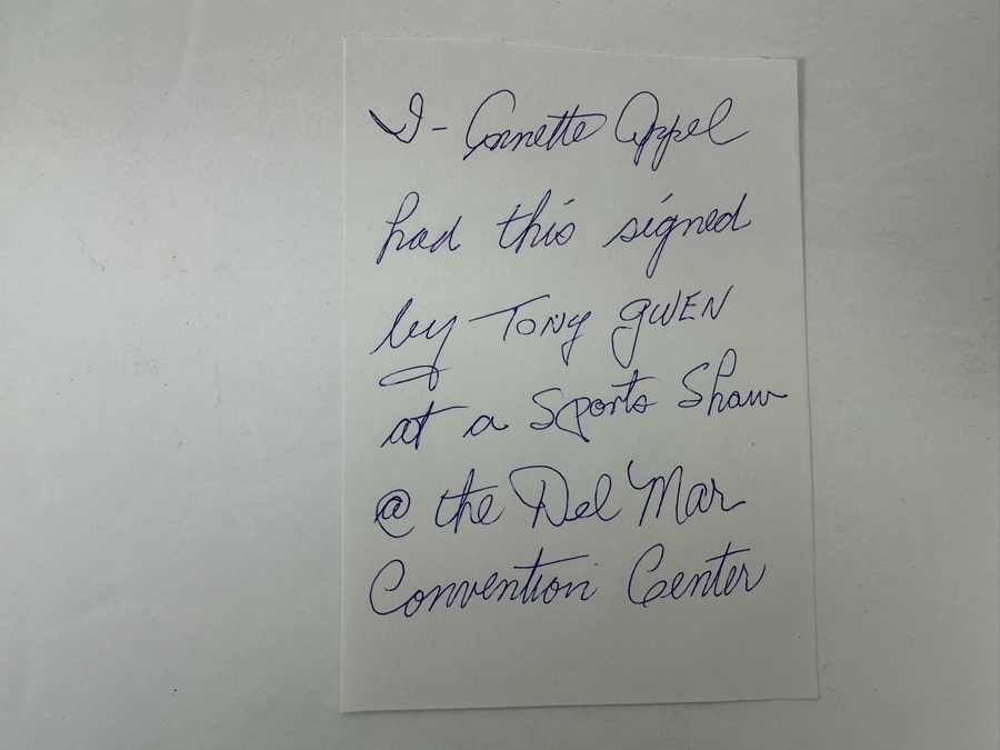 Autographed Tony Gwynn San Diego Union-Tribune August 7, 1993 Newspaper With Headline 2,001: A Gwynn Odyssey Signed By Tony Gwynn On 08/21/93 [Photo 5]