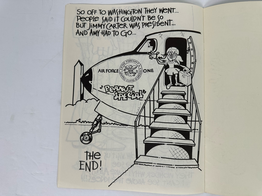 Rare Autographed Amy Carter (Former US President Jimmy Carter's Daughter) Amy's Coloring Book 1977 By Projection 21 [Photo 13]