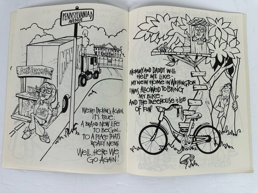 Rare Autographed Amy Carter (Former US President Jimmy Carter's Daughter) Amy's Coloring Book 1977 By Projection 21 [Photo 11]