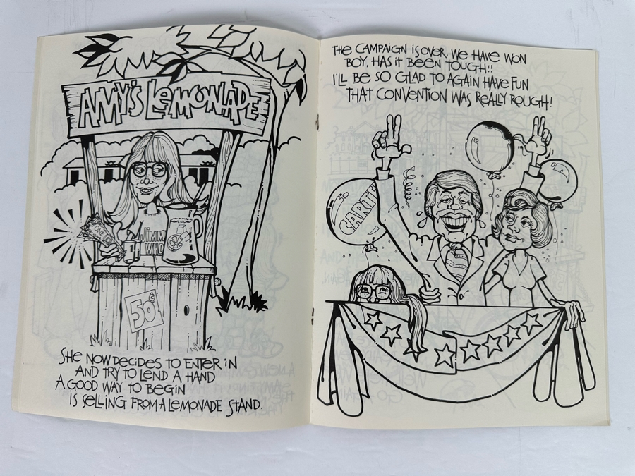 Rare Autographed Amy Carter (Former US President Jimmy Carter's Daughter) Amy's Coloring Book 1977 By Projection 21 [Photo 10]