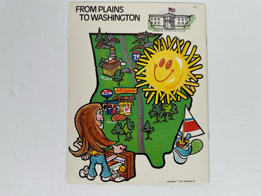 Rare Autographed Amy Carter (Former US President Jimmy Carter's Daughter) Amy's Coloring Book 1977 By Projection 21 [Photo 14]