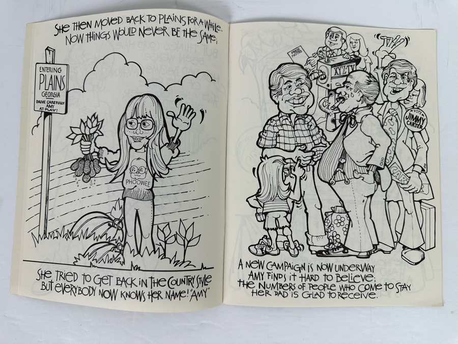 Rare Autographed Amy Carter (Former US President Jimmy Carter's Daughter) Amy's Coloring Book 1977 By Projection 21 [Photo 9]