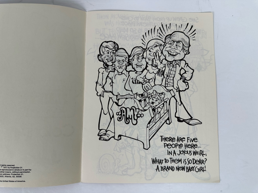 Rare Autographed Amy Carter (Former US President Jimmy Carter's Daughter) Amy's Coloring Book 1977 By Projection 21 [Photo 7]