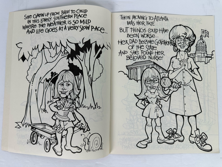 Rare Autographed Amy Carter (Former US President Jimmy Carter's Daughter) Amy's Coloring Book 1977 By Projection 21 [Photo 8]