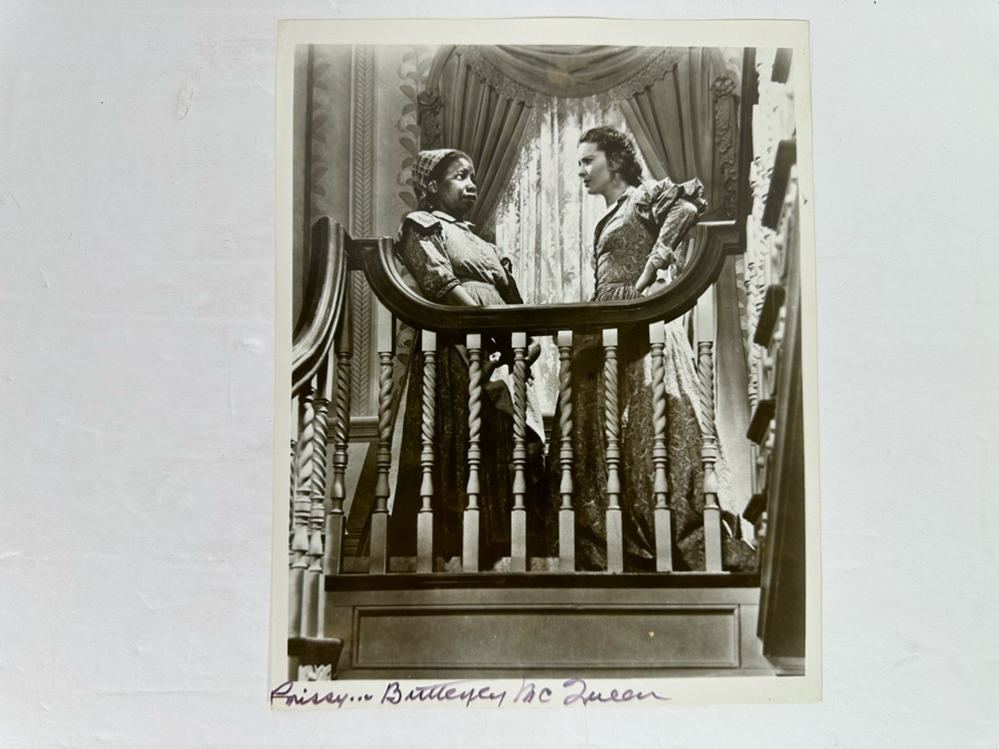Gone With The Wind Butterfly McQueen Autographed Photograph With Vivien Leigh (Signed By Butterfly McQueen)  [Photo 3]
