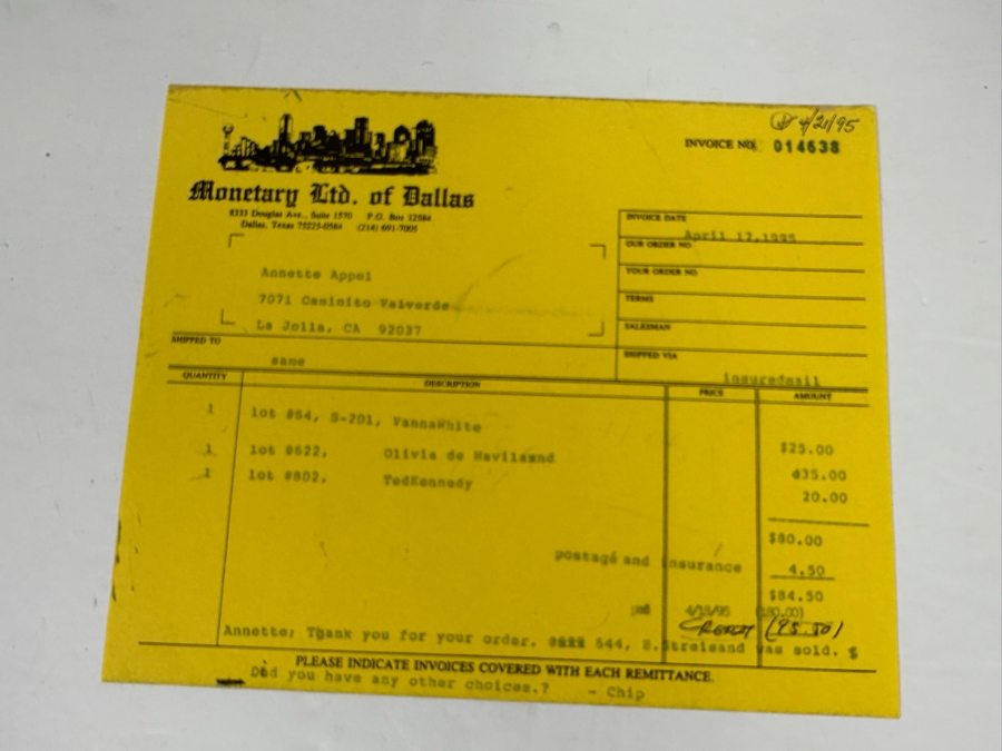 Signed Olivia De Havilland Photograph 3.75 X 5.75 And Seperate Autograph Of Olivia De Havilland On Paper Cut-Out [Photo 8]