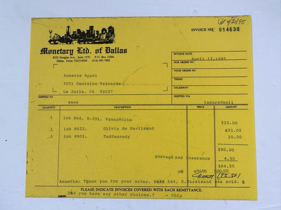 Autographed Ted Kennedy Photograph [Photo 7]