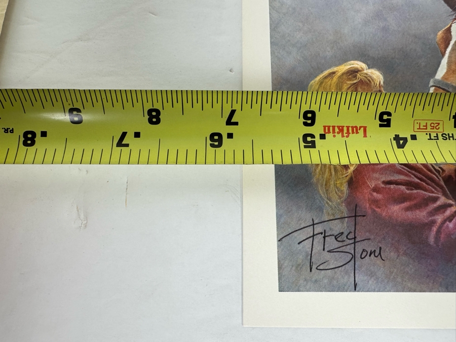 Pair Of Signed Fred Stone Horse Prints 6.5 X 6 And 5 X 5 [Photo 8]