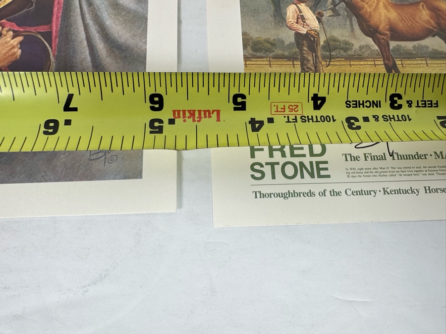 Pair Of Signed Fred Stone Horse Prints 6.5 X 6 And 5 X 5 [Photo 10]