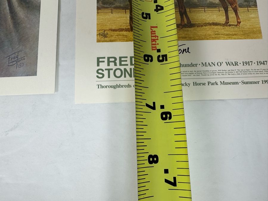 Pair Of Signed Fred Stone Horse Prints 6.5 X 6 And 5 X 5 [Photo 11]