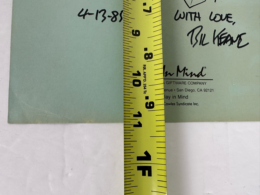 Bil Keane Autograph On The Family Circus Print 8.5 X 11 [Photo 8]