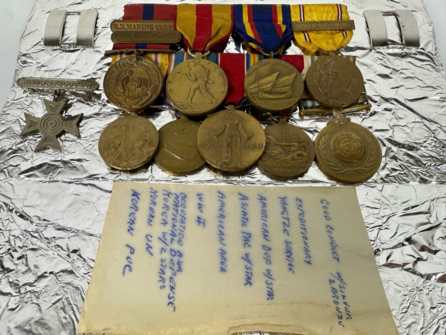 Vintage United States Marine Corp Medals From World War II & Korean War - See Photos [Photo 3]