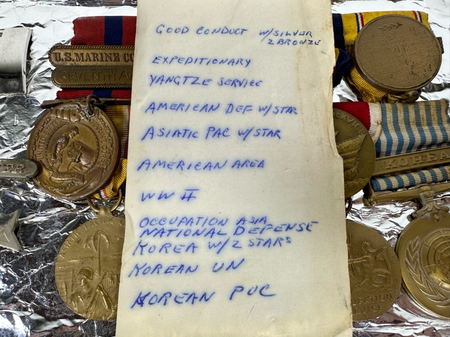Vintage United States Marine Corp Medals From World War II & Korean War - See Photos [Photo 29]
