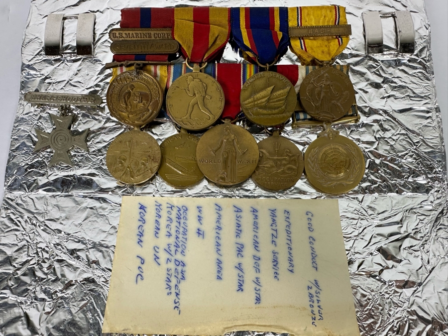 Vintage United States Marine Corp Medals From World War II & Korean War - See Photos [Photo 2]