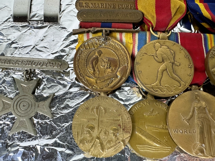 Vintage United States Marine Corp Medals From World War II & Korean War - See Photos [Photo 5]
