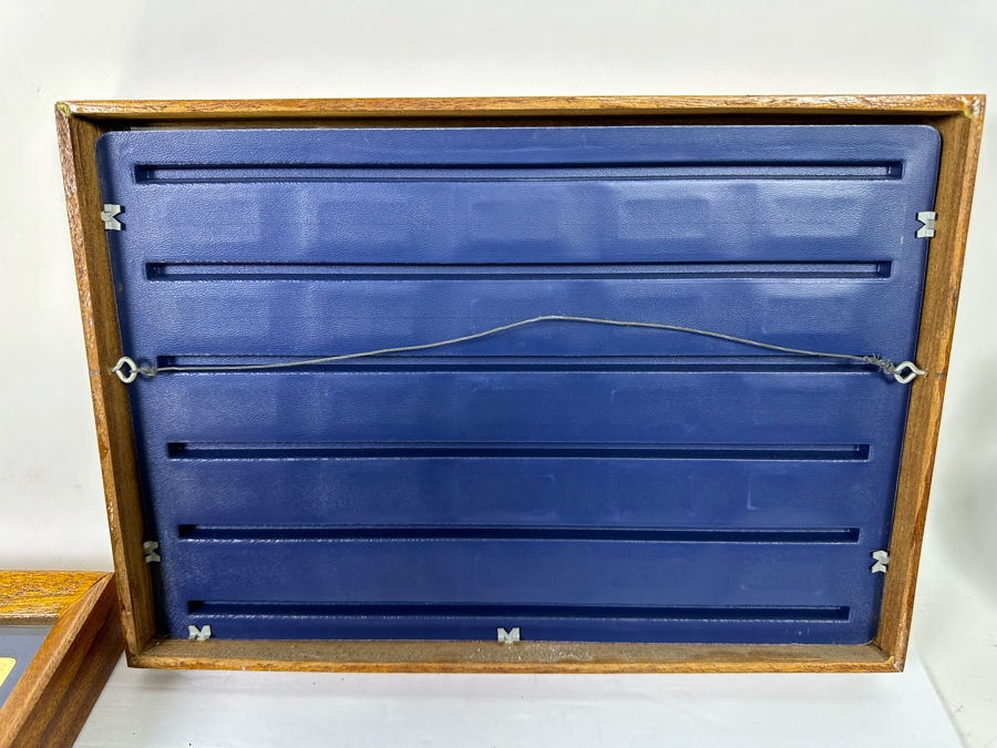 Limited Edition Of 15,000 First Collection Of The Jane's Medallic Register Of The World's Great Aircraft Consisting Of 100 Ingots Minted By The Franklin Mint With A Full Proof 24K Gold Electroplate On Solid Bronze W/ Cert Each Tray 13.5 X 9.5 - See Photos [Photo 39]