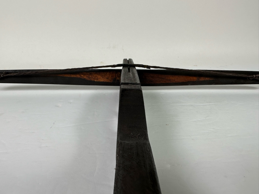 Vintage Handcrafted Working Wooden Handheld Crossbow 5W X 8L [Photo 9]
