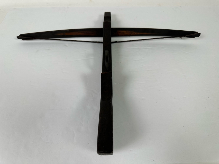 Vintage Handcrafted Working Wooden Handheld Crossbow 5W X 8L [Photo 13]