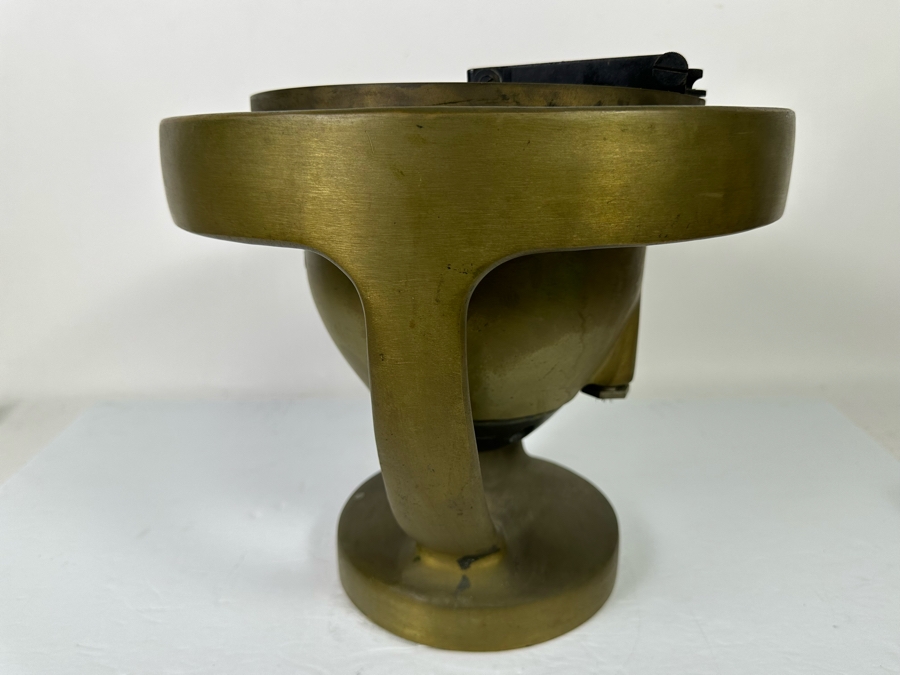 Vintage Salvaged Ship's Compass Mark XV Mod. O From The SS Catalina Steamship (1924-1975) (California's Last Steamship) After It Shipwrecked In The Harbour At Ensenada, Mexico Not Working As A Compass 13W X 12H [Photo 17]