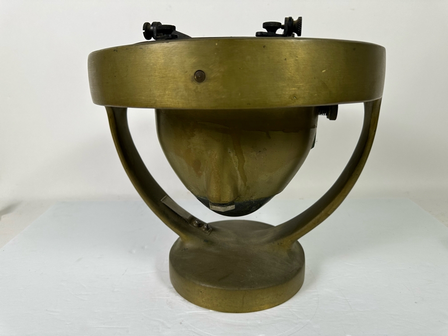 Vintage Salvaged Ship's Compass Mark XV Mod. O From The SS Catalina Steamship (1924-1975) (California's Last Steamship) After It Shipwrecked In The Harbour At Ensenada, Mexico Not Working As A Compass 13W X 12H [Photo 16]
