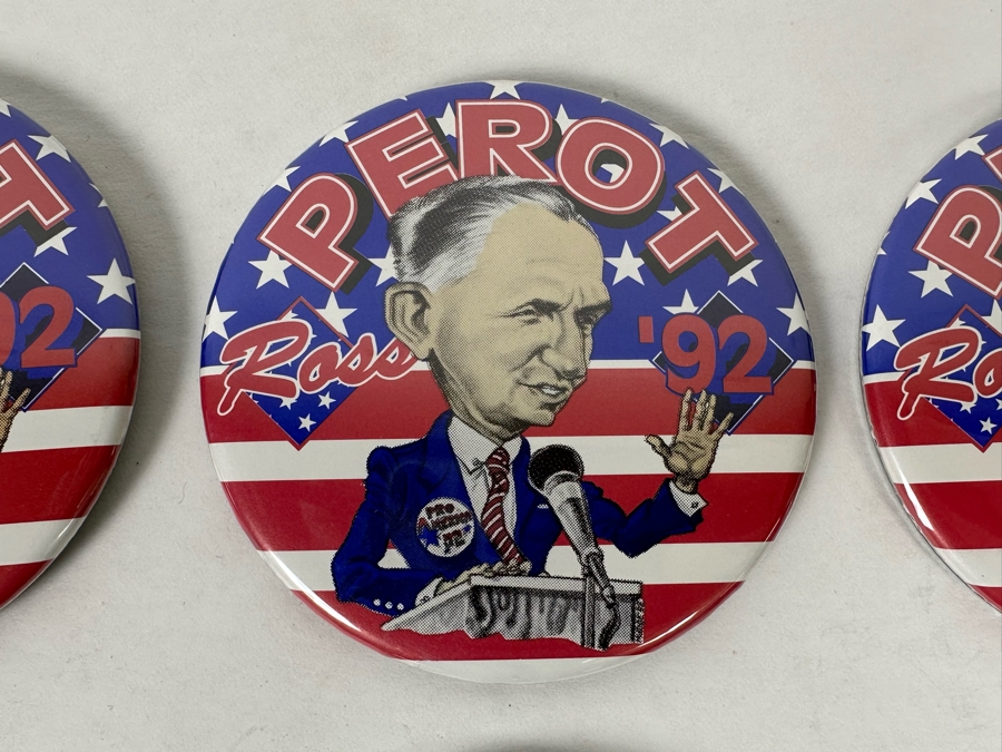 Eighteen 1992 Political Presidential Candidate Buttons Of Bill Clinton, George Bush & Ross Perot [Photo 6]