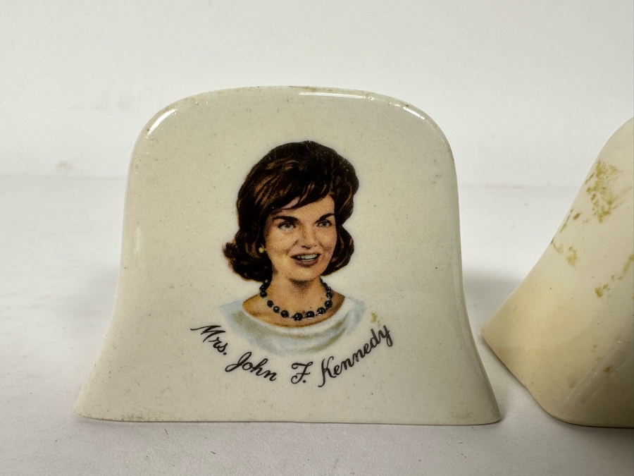 Pair Of Vintage President John F. Kennedy & Mrs. John F. Kennedy Salt & Pepper Shakers 3W X 2H [Photo 5]