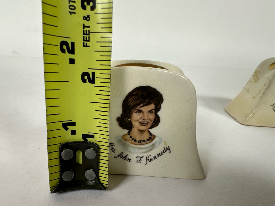 Pair Of Vintage President John F. Kennedy & Mrs. John F. Kennedy Salt & Pepper Shakers 3W X 2H [Photo 9]