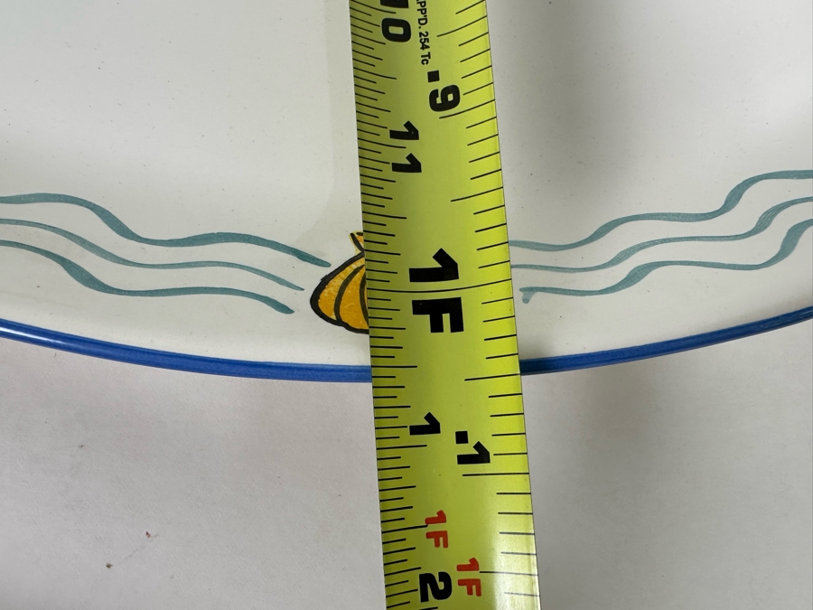 Large Hand Painted Fish Oval Platter Made In Portugal 16.5 X 12.5 [Photo 9]