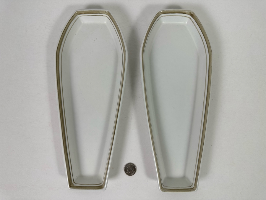 Pair Of Denby English Stoneware Celery Dishes 5.5W X 14L [Photo 4]