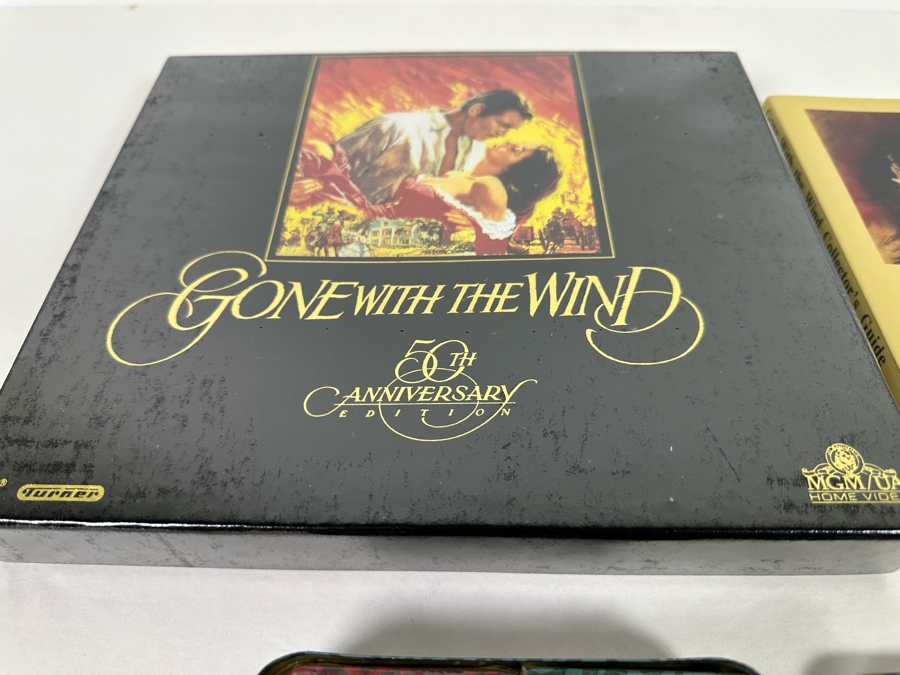 Sealed Gone With The Wind 50th Anniversary VHS Collector's Set, Signed Gone With The Wind Collector's Guide Signed By Patrick McCarver And Sealed Gone With The Wind Playing Cards [Photo 4]