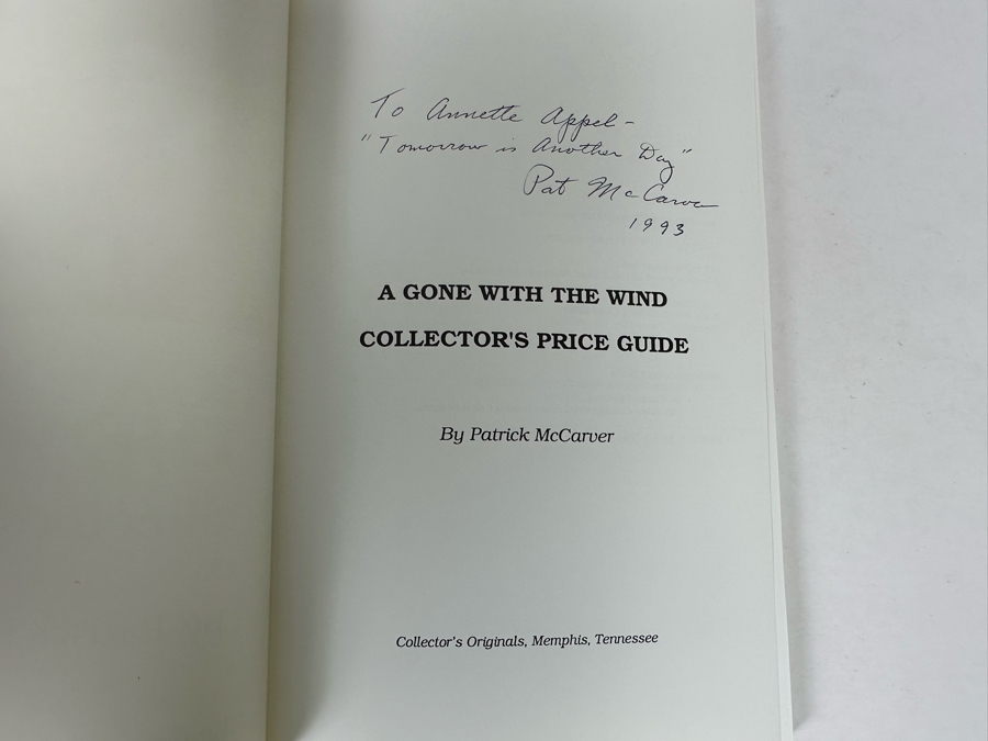 Sealed Gone With The Wind 50th Anniversary VHS Collector's Set, Signed Gone With The Wind Collector's Guide Signed By Patrick McCarver And Sealed Gone With The Wind Playing Cards [Photo 10]