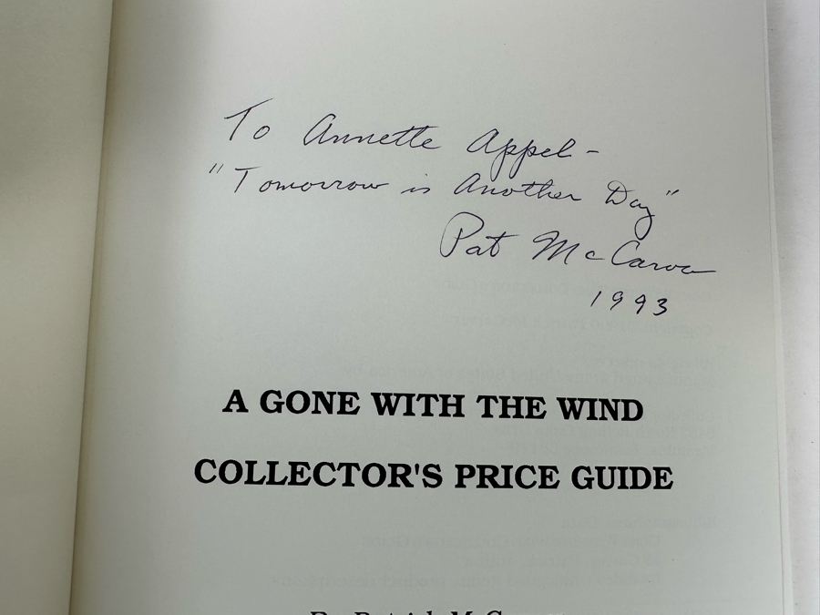 Sealed Gone With The Wind 50th Anniversary VHS Collector's Set, Signed Gone With The Wind Collector's Guide Signed By Patrick McCarver And Sealed Gone With The Wind Playing Cards [Photo 9]