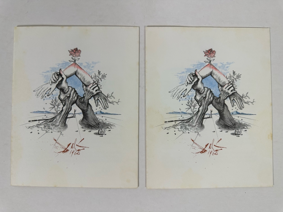 Pair Of 35th Anniversary 1981 United Nations First Day Covers Stamps With Salvador Dali Artwork [Photo 2]