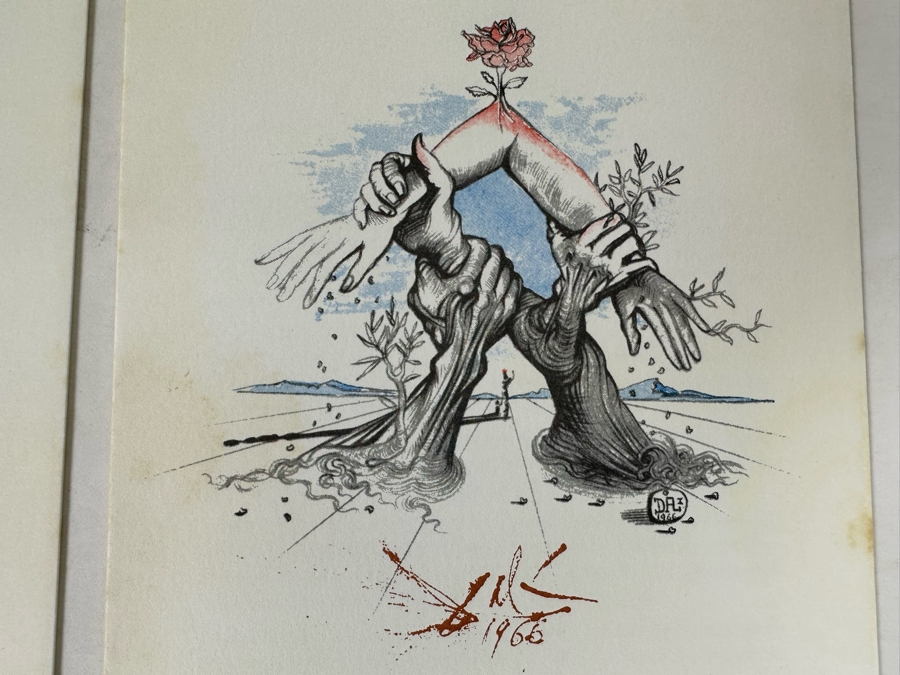 Pair Of 35th Anniversary 1981 United Nations First Day Covers Stamps With Salvador Dali Artwork [Photo 4]