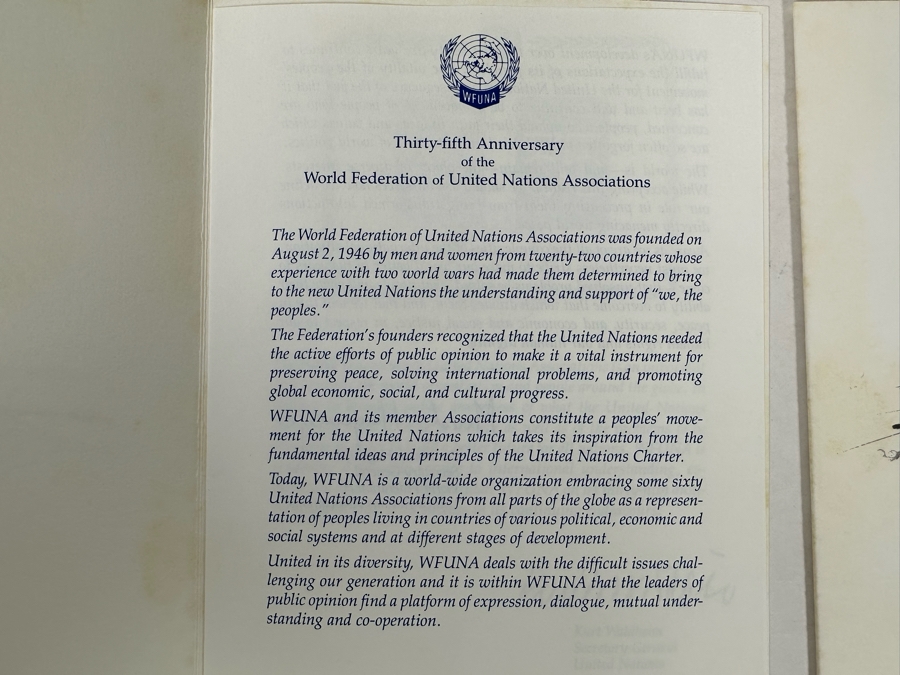 Pair Of 35th Anniversary 1981 United Nations First Day Covers Stamps With Salvador Dali Artwork [Photo 7]