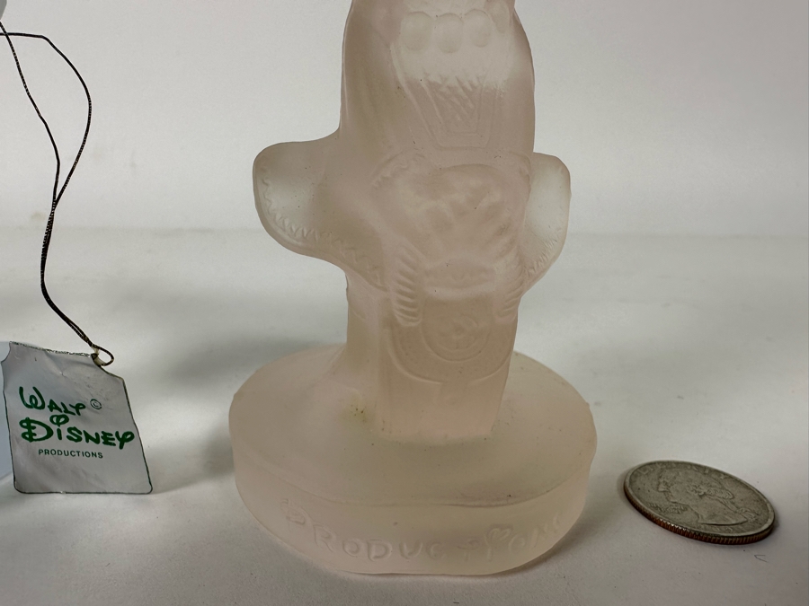 Pair Of Vintage Walt Disney Colored Lead Crystal Mickey Mouse And Minnie Mouse Figurines By OTCO Made In Italy One With Original Tags 5.5H [Photo 9]