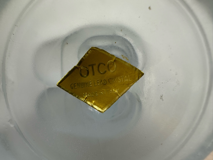 Pair Of Vintage Walt Disney Colored Lead Crystal Mickey Mouse And Minnie Mouse Figurines By OTCO Made In Italy One With Original Tags 5.5H [Photo 15]