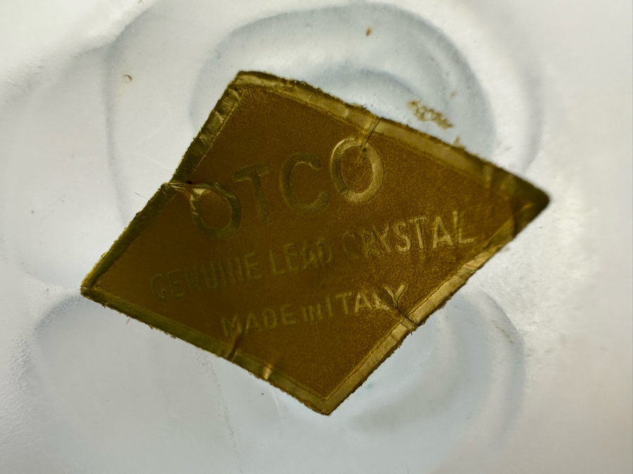 Pair Of Vintage Walt Disney Colored Lead Crystal Mickey Mouse And Minnie Mouse Figurines By OTCO Made In Italy One With Original Tags 5.5H [Photo 16]