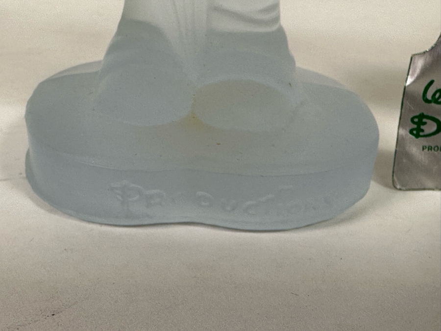 Pair Of Vintage Walt Disney Colored Lead Crystal Mickey Mouse And Minnie Mouse Figurines By OTCO Made In Italy One With Original Tags 5.5H [Photo 5]