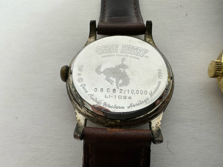 Collection Of Five Vintage Western Movie Star Actor Wrist Watches: Hopalong Cassidy, Lone Ranger, Gene Autry (Watch On Left Is A Limited Edition Gene Autry Watch) [Photo 11]
