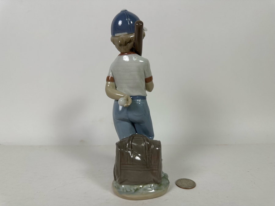 Vintage 1990 Lladro Figurine 'Can I Play' Baseball From The Collectors Society #7610 By Antonio Ramos 8.5H [Photo 5]