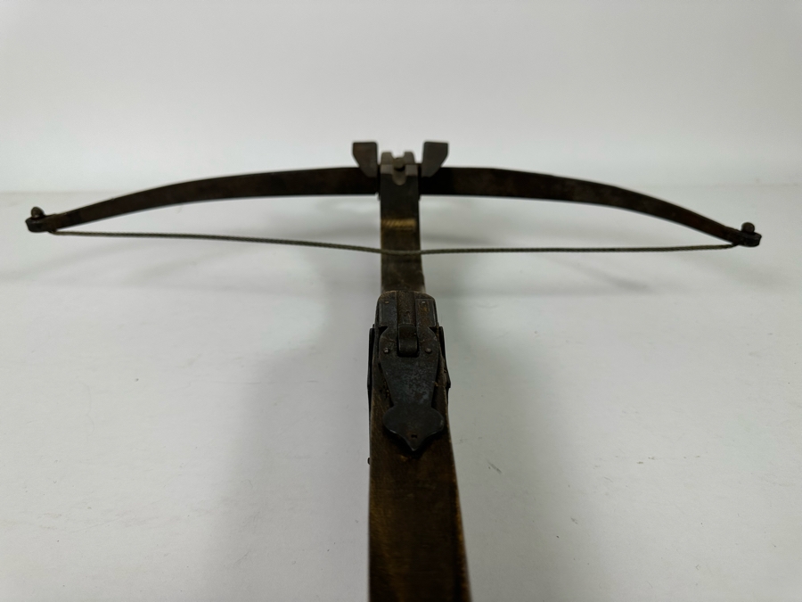 Vintage Wooden And Metal Handheld Crossbow 19W X 25L [Photo 12]