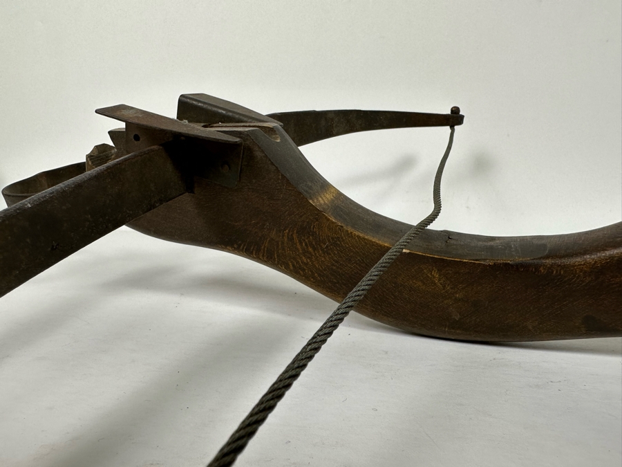 Vintage Wooden And Metal Handheld Crossbow 19W X 25L [Photo 6]